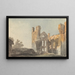 Abbaye de Kirkstall près de Leeds - John Varley — cuadro enmarcado en la pared