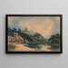 Knaresborough en el río Nidd Yorkshire - John Varley — cuadro enmarcado en la pared