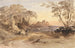 Paisaje con figuras y castillo lejano - John Varley — vista de la obra