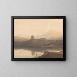 John Varley - Llanberis Lake with Castle Dolbadern.webp