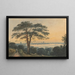 London from the Thames - John Varley — framed artwork on a wall