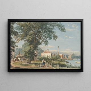 John Varley - On the Thames at Hammersmith.webp