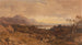 Romantic landscape painting with distant mountains - John Varley — artwork view
