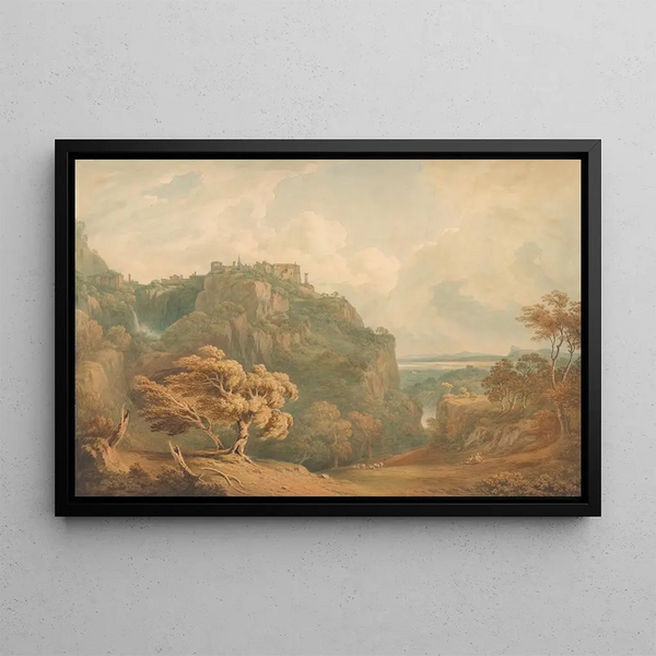 John Warwick Smith - A View of Tivoli Looking Towards Rome.webp