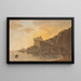 En la bahía de Salerno cerca de Vietri - John Warwick Smith — cuadro enmarcado en la pared