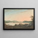 El Lago Windermere desde Calgarth con Belle Isle - John Warwick Smith — cuadro enmarcado en la pared
