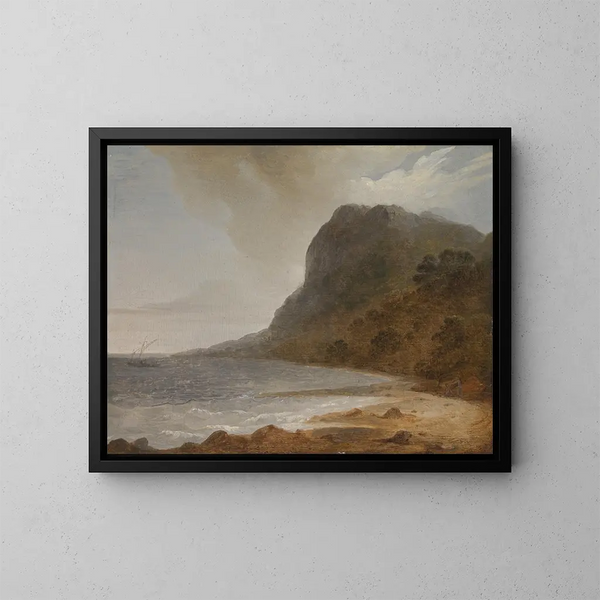 El puerto de Pulo Condere - John Webber — cuadro enmarcado en la pared