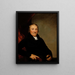Retrato de Isaac Van der Beek - John Wesley Jarvis — cuadro enmarcado en la pared