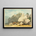Rochers de Leigh Tor at Poundsgate near the New Bridge on the Dart Devon - John White Abbott — framed artwork on a wall