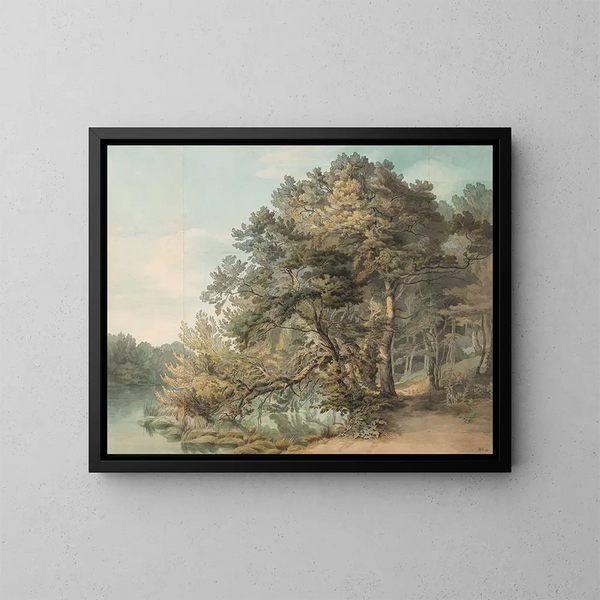 Peamore Devon - John White Abbott — cuadro enmarcado en la pared