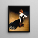 Retrato de la Sra. V. Sra. Herman Duryea - John White Alexander — cuadro enmarcado en la pared