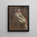 Retrato de William Denny - John White Alexander — cuadro enmarcado en la pared