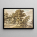Escena forestal - John Wilhelm Nahl — cuadro enmarcado en la pared