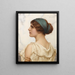 Atalante - John William Godward — cuadro enmarcado en la pared