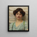 Carine - John William Godward — cuadro enmarcado en la pared