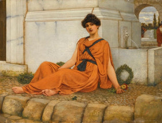 John William Godward - ReposeThe Flower Girl.webp