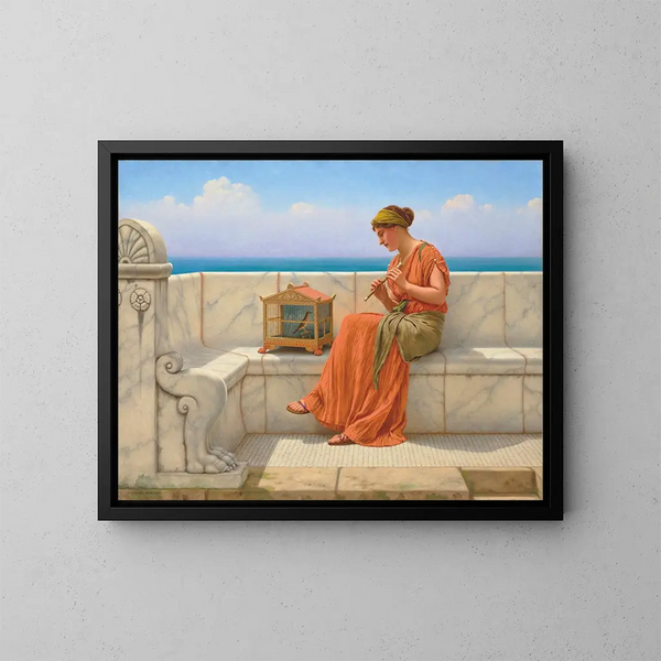 Canciones sin palabras - John William Godward — cuadro enmarcado en la pared