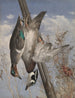 de aves de caza suspendidas - John William Hill — vista de la obra