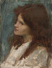 Cabeza de niña - John William Waterhouse — vista de la obra
