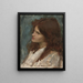 Cabeza de niña - John William Waterhouse — cuadro enmarcado en la pared