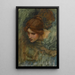 Study for the head of Venus in the Awakening of Adonis - John William Waterhouse — framed artwork on a wall