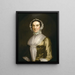 Retrato de la Sra. Richard Nichols - John Wollaston el Joven — cuadro enmarcado en la pared