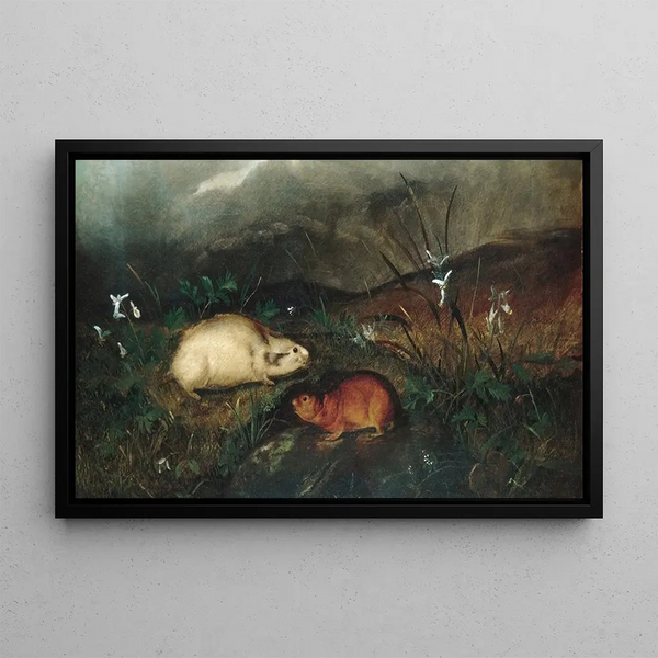 Lemming de la bahía de Hudson - John Woodhouse Audubon — cuadro enmarcado en la pared