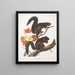 Sciurus longipilis Squirrel with long fur Natural size - John Woodhouse Audubon — framed artwork on a wall