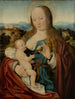 de la Virgen con la pera - Joos van Cleve — vista de la obra