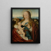 de la Virgen con la pera - Joos van Cleve — cuadro enmarcado en la pared