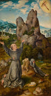 San Francisco recibiendo los estigmas - Joos van Cleve — vista de la obra