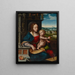 La Madone aux cerises - Joos van Cleve — framed artwork on a wall