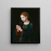 La Virgen en oración - Joos van Cleve — cuadro enmarcado en la pared