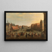 La despido de los mercenarios Waardgelders al servicio del gobierno municipal por el príncipe Maurits en Utrecht el 31 de julio de 1618 - Joost Cornelisz Droochsloot — cuadro enmarcado en la pared