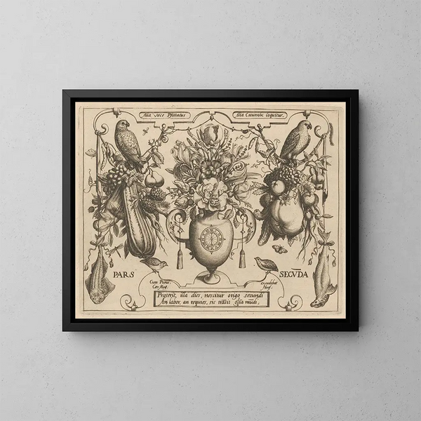 Archétypes et études du père Georgius Hoefnagel Pl25 - Joris Hoefnagel — framed artwork on a wall