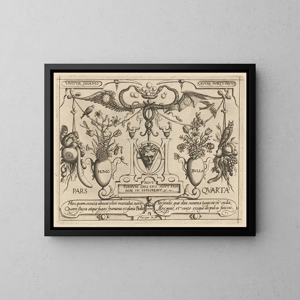 Archétypes et études du père Georgius Hoefnagel Pl51 - Joris Hoefnagel — framed artwork on a wall