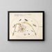 Plant Painting 74 Insects with White Daffodils - Joris Hoefnagel — framed artwork on a wall