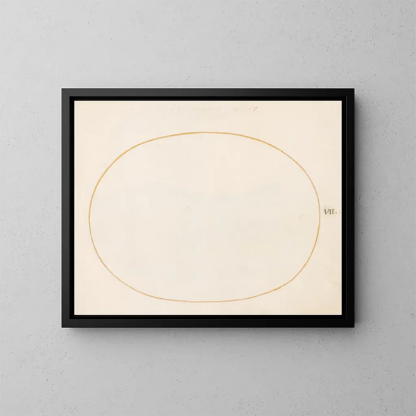 Placa 7 Ovalado vacío - Joris Hoefnagel — cuadro enmarcado en la pared