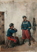 Dos soldados - José Benlliure y Gil — vista de la obra
