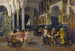 Conversación en un patio sevillano - José Jiménez y Aranda — vista de la obra