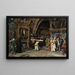 Penitents in the Lower Basilica of Assisi - José Jiménez y Aranda — framed artwork on a wall