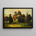 Sancho Panza and Don Quixote - José Jiménez y Aranda — framed artwork on a wall