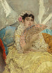 Portrait of a Woman with Fan - José Villegas Cordero — artwork view
