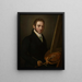 Autorretrato - Josef August Stark — cuadro enmarcado en la pared