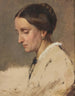 Retrato de mujer - Josef Danhauser — vista de la obra