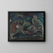 Mise au tombeau - Josef Eberz — framed artwork on a wall