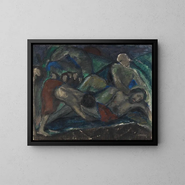 de la Piedad - Josef Eberz — cuadro enmarcado en la pared