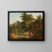 Landscape with Bathers - Josef Feid — framed artwork on a wall