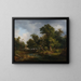 Forest landscape painting - Josef Feid — framed artwork on a wall