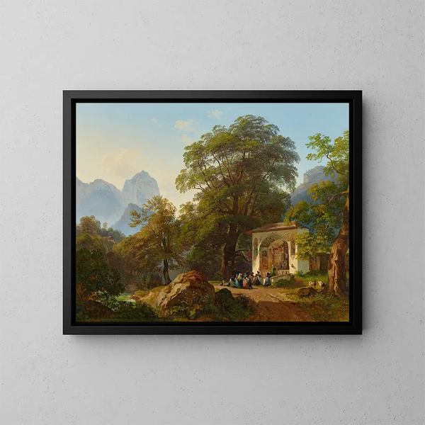 Capilla forestal - Josef Höger — cuadro enmarcado en la pared